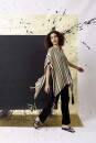 Knitting set Poncho NORMA with knitting instructions in garnwelt box