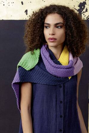Strickset Schal Lang Yarns NORMA mit Anleitung in garnwelt-Box