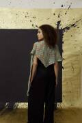 Knitting set Triangular shawl  with knitting instructions in garnwelt box