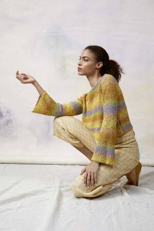 Strickset Pullover Lang Yarns LINELLO mit Anleitung in garnwelt-Box S