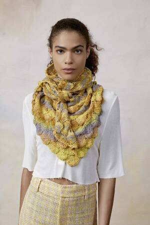 Strickset Dreiecktuch Lang Yarns LINELLO mit Anleitung in garnwelt-Box