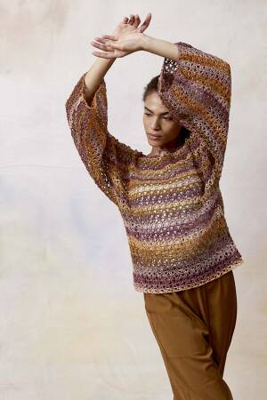 Strickset Pullover Lang Yarns LINELLO mit Anleitung in garnwelt-Box