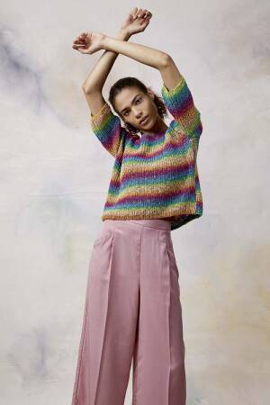 Strickset Pullover Lang Yarns LINELLO mit Anleitung in garnwelt-Box S-M
