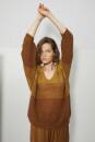 Knitting set Oversized sweater LACE with knitting instructions in garnwelt box