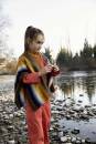 Strickset Poncho Lang Yarns MERINO  DÉGRADÉ mit Anleitung in garnwelt-Box