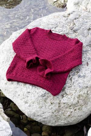 Strickset Pullover Lang Yarns MERINO  mit Anleitung in garnwelt-Box 92-98