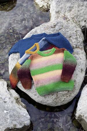 Strickset Pullover Lang Yarns MERINO  mit Anleitung in garnwelt-Box