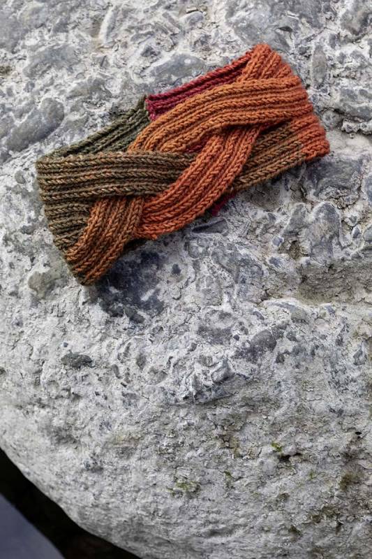 Knitting set Headband  with knitting instructions in garnwelt box
