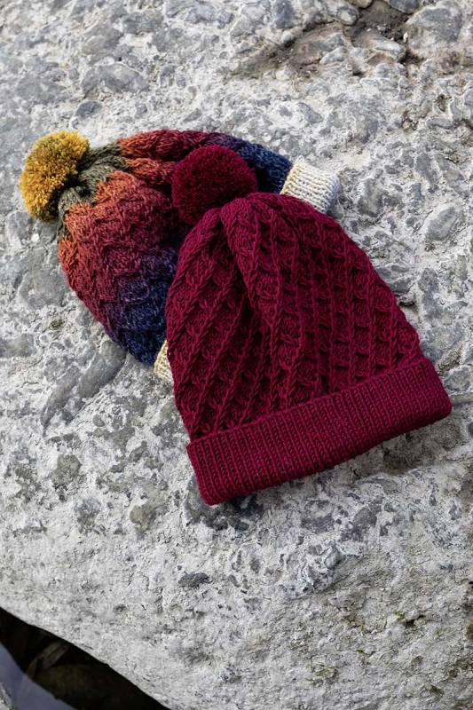 Knitting set Hat  with knitting instructions in garnwelt box in size Kopfumfang ca 44 cm