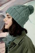 Knitting set Hat MERINO 70 with knitting instructions in...