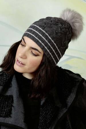 Strickset Mütze Lang Yarns MERINO  mit Anleitung in garnwelt-Box DG