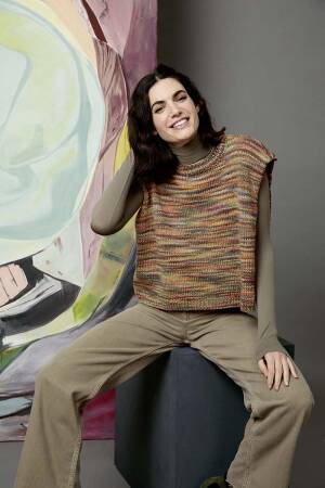 Strickset Pullunder Lang Yarns LEO mit Anleitung in garnwelt-Box