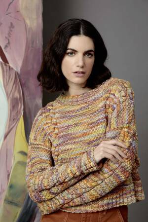 Knitting set Sweater  with knitting instructions in garnwelt box