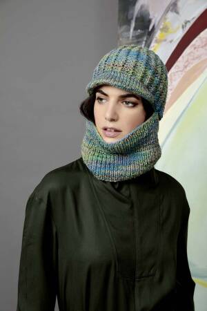 Strickset Mütze Lang Yarns LEO mit Anleitung in garnwelt-Box DG