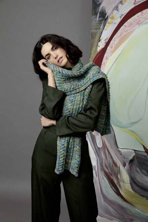 Strickset Schal Lang Yarns LEO mit Anleitung in garnwelt-Box