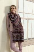Knitting set Scarf  with knitting instructions in garnwelt box