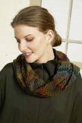 Knitting set Cowl  with knitting instructions in garnwelt box in size ca 38 x 80 cm