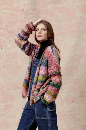 Strickset Cardigan Lang Yarns CLOUD mit Anleitung in garnwelt-Box