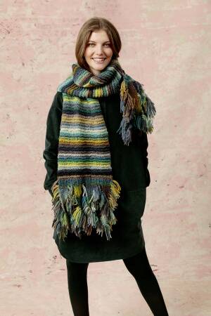 Strickset Schal Lang Yarns CLOUD mit Anleitung in garnwelt-Box ca 29 x 200 cm