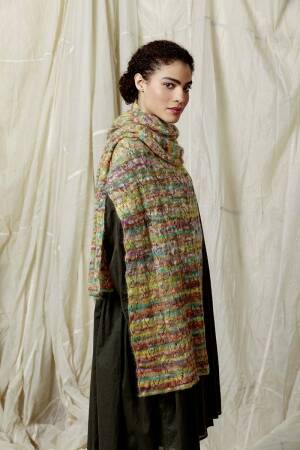 Strickset Schal Lang Yarns KID COLOR mit Anleitung in garnwelt-Box