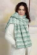 Strickset Schal Lang Yarns SNOWFLAKE mit Anleitung in garnwelt-Box ca 60 x 159 cm