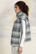 Strickset Schal Lang Yarns SNOWFLAKE mit Anleitung in...
