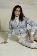 Strickset Cardigan Lang Yarns SNOWFLAKE mit Anleitung in garnwelt-Box S