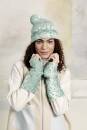 Strickset Stulpen Lang Yarns SNOWFLAKE mit Anleitung in garnwelt-Box ca 26 x 12 cm