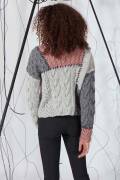 Strickset Pullover Lang Yarns MALOU LIGHT mit Anleitung...