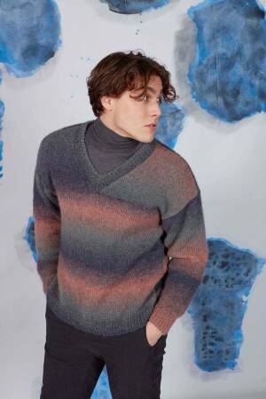 Strickset Pullover Lang Yarns CARINA mit Anleitung in garnwelt-Box S
