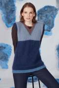 Strickset Pullunder Lang Yarns MOHAIR LUXE / MOHAIR LUXE COLOR mit Anleitung in garnwelt-Box S