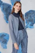 Strickset Top Down Jacke Lang Yarns MOHAIR FANCY mit...