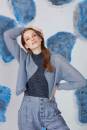 Strickset Top Down Jacke Lang Yarns MOHAIR FANCY mit Anleitung in garnwelt-Box