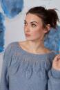 Strickset Top Down Pullover Lang Yarns MOHAIR FANCY mit Anleitung in garnwelt-Box