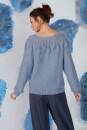 Strickset Top Down Pullover Lang Yarns MOHAIR FANCY mit Anleitung in garnwelt-Box