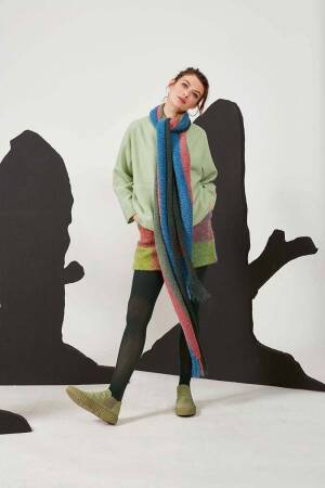 Knitting set Scarf SURI ALPACA with knitting instructions in garnwelt box in size ca 27 x 220 cm