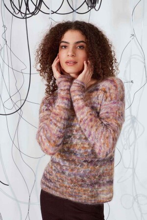 Strickset Pullover Lang Yarns KID COLOR mit Anleitung in garnwelt-Box XL