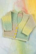 Strickset Jacke Lang Yarns MERINO  BEBE COLOR mit Anleitung in garnwelt-Box 56-62