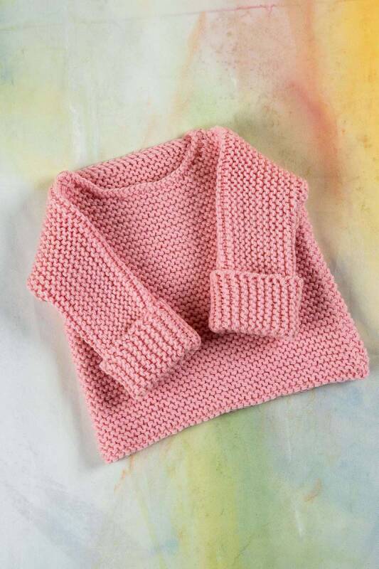 Strickset Pullover MERINO 200 BEBE mit Anleitung in garnwelt-Box in Gre 56-62