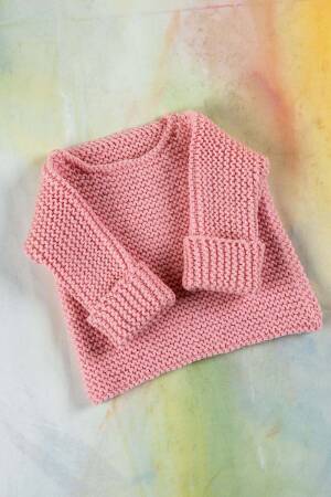 Strickset Pullover Lang Yarns MERINO  BEBE mit Anleitung in garnwelt-Box 56-62