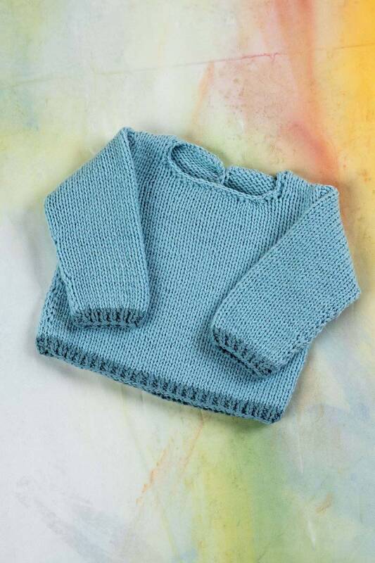 Strickset Pullover MERINO 200 BEBE mit Anleitung in garnwelt-Box in Gre 56-62