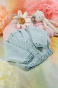 Strickset Jacke Lang Yarns MERINO  BEBE / PAILLETTES mit Anleitung in garnwelt-Box 56-62