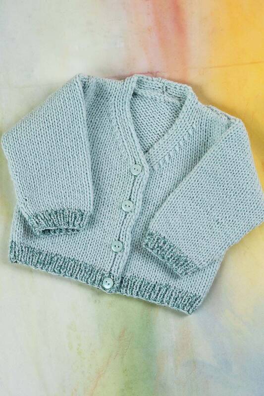 Strickset Jacke MERINO 200 BEBE mit Anleitung in garnwelt-Box in Gre 68