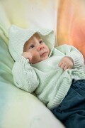 Strickset Pullover Lang Yarns MERINO  BEBE mit Anleitung in garnwelt-Box 74