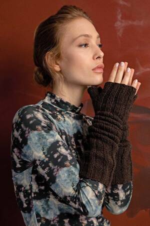 Strickset Armstulpen Lang Yarns NOBLE YAK mit Anleitung in garnwelt-Box