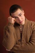 Strickset Herrenjacke Lang Yarns NOBLE CAMEL mit Anleitung in garnwelt-Box S-M