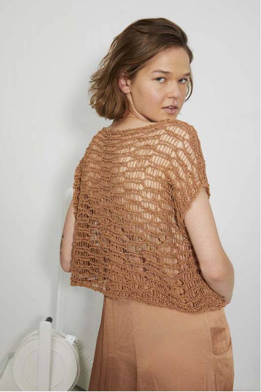 Knitting instructions Short top 267-47 LANGYARNS MARLENE LUXE as download