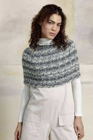 Strickanleitung Cape PTO-033_05 LANGYARNS SNOWFLAKE als download