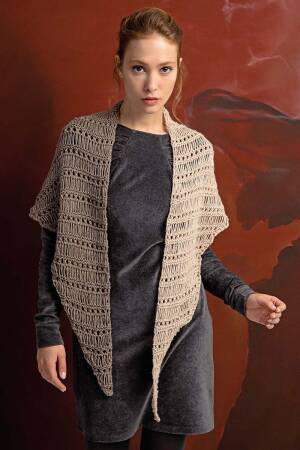 Knitting instructions Triangular shawl PTO-040_01 LANGYARNS NOBLE CASHMERE as download