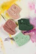 Strickset Schühchen Lang Yarns BABY COTTON mit Anleitung in garnwelt-Box 56-62